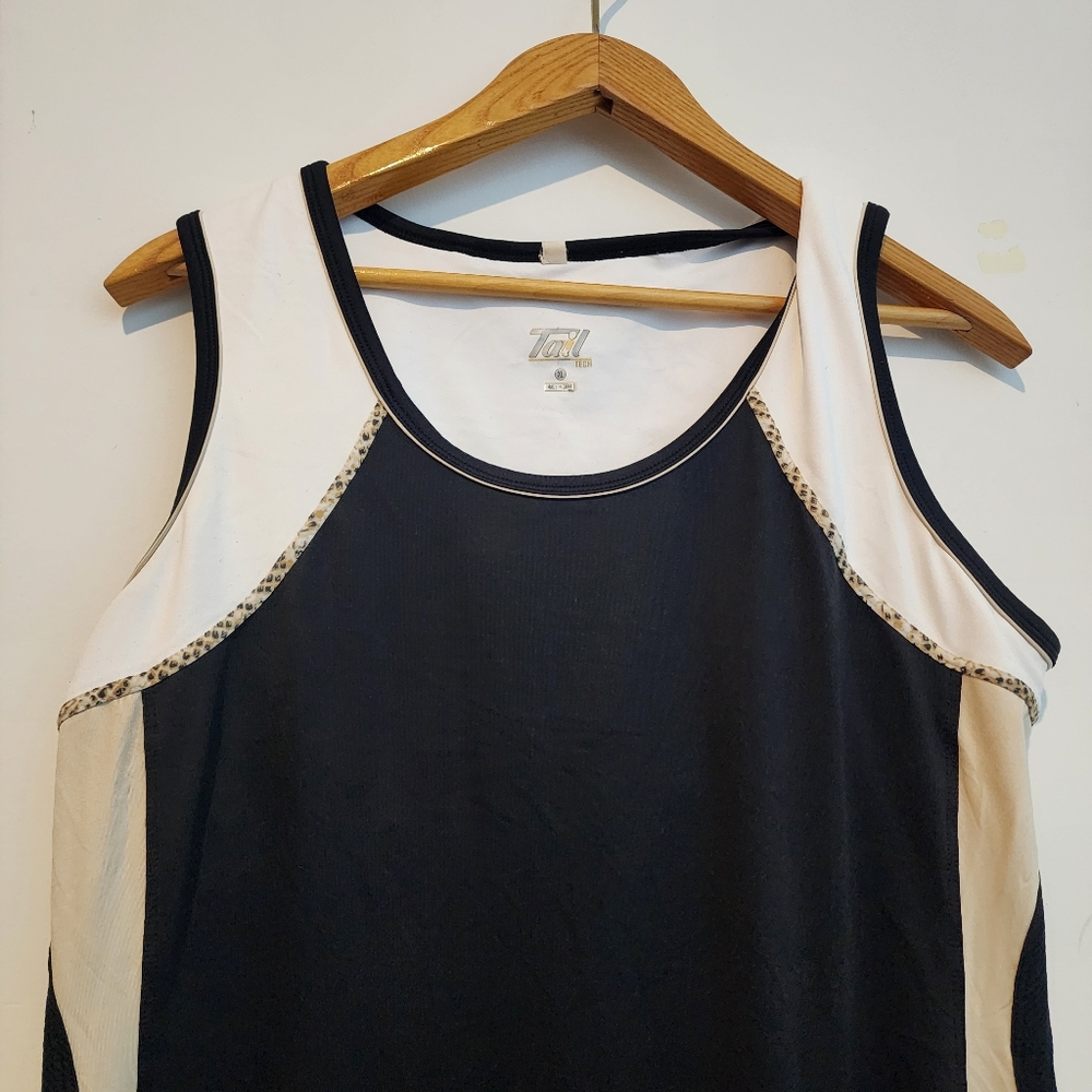 Tail Athletic Tech Mini Dress Size XL Golf Tennis Sleeveless Black Pickleball - Picture 2 of 11